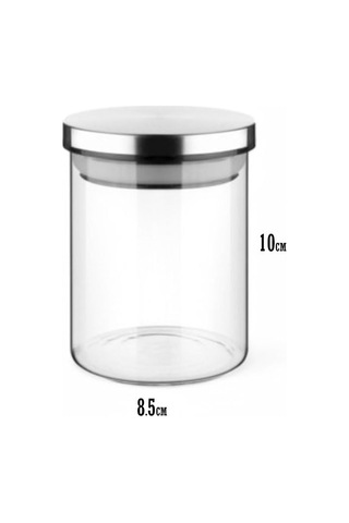 Deconox 300 Ml Vakumlu Metal Kapaklı Borosilikat Cam Kavanoz 8.5cm 10cm 1 Adet Sku: Smg8690010166920 Açık Gri