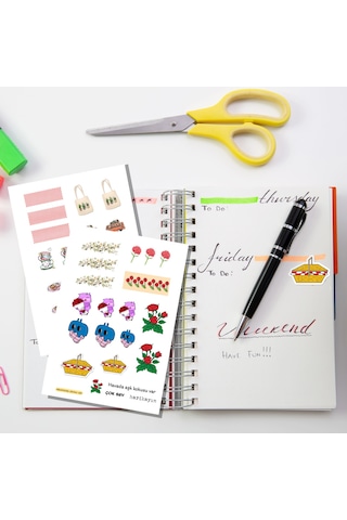 Piknik Temalı Sticker Set 3'lü