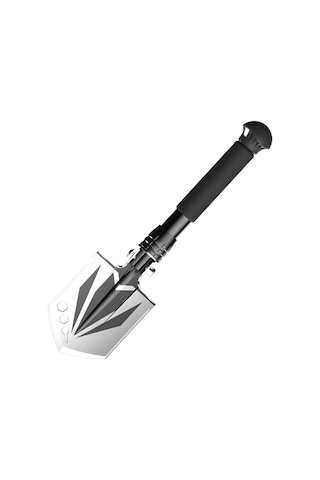 Katlanır Kürek Siper Kazma Aleti Testere Dişli/çivi Çıkarma Tasarımı/şişe Açacağı Bahçecilik Kamp Siyah