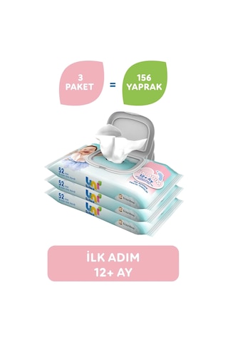 Uni Baby Islak Havlu Mendil İlk Adım 52 Yaprak 24 Lü Set 8pk 3 24'lü Set