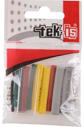 Tek-iş Isı Ile Daralan Makaron Karışık Renkli 4 Cm 12 Adet