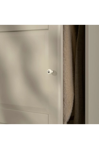 Ikea Gri Fonksiyonel Kapaklı Gardırop 250x60x201 Cm