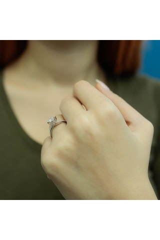 Lova Toplam 0,55 Karat Pırlanta Tektaş Yüzük - 1070059