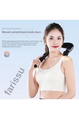 U-bükümlü Lcd Ekranlı Profesyonel Masaj Aleti 9 Hız / 9 Mod, 4 Masaj Başlığı Renkli