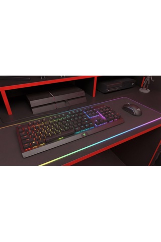 Arena Oyuncu Masası Rgb Işıklı Ledli Uzaktan Kumandalı Siyah