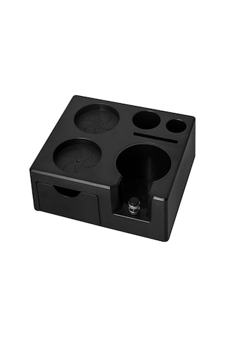 Moveevo Plawee Espresso Tamper Organizer: 58mm, 54mm, 51mm Portafilter Uyumlu Kahve Aleti Tutucu Siyah Abs Siyah