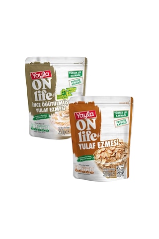 Yayla Yulaf Ezmesi İnce Öğütülmüş 350 Gr + Yulaf Ezmesi 500 Gr