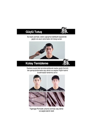 Dashu Classic Tiger Rage Pomade Profesyonel Ve Parlak Bitişli Güçlü Tutuşa Sahip Saç Sabitleyici Jel 160 ML