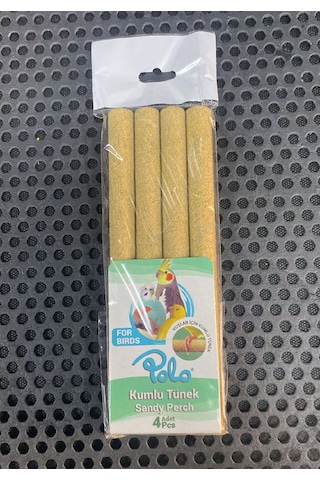 Polo Kuş Kumlu Tünek 4 Lü