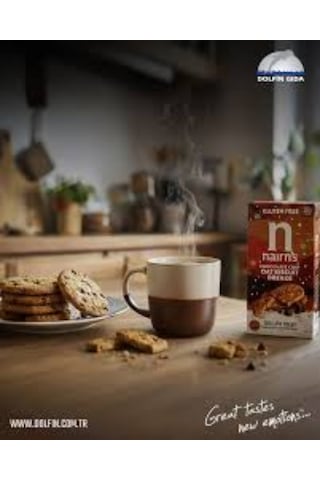 Nairn's Bitter Çikolata Parçalı Yulaflı Bisküvi 200 Gr Tam Tahıllı Yulaflı, Lif Kaynağı, Çay Ve Kahve Yanına Atıştırmalık
