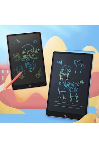 Çocuk İçin Çizim Tableti Akıllı Tablet Kendinden Temizlemeli 8,5 İnç Çizim Tahtası Kalemli Siyah