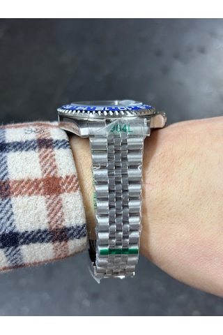 Justwalker Jw-2026s-bl Vidalı Tepe Çelik Erkek Kol Saati Metalik