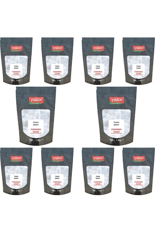 1 Kg X 10 Paket Yazar Pudra Şekeri