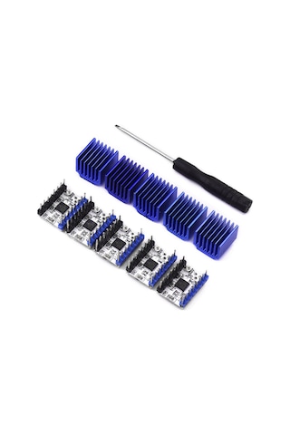 Suofeng Tmc2208 V1.2 Adım Motor Sürücü Modülü 5'li Paket - 256 Alt Bölme, 1.2a Sürekli Akım, Isı Sink Ve Tornavida Dahil
