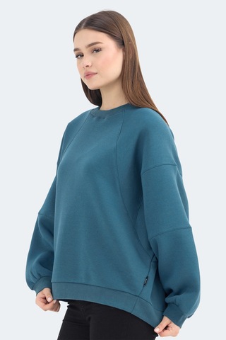 Slazenger Vıa 2 Li Set Kadın Sweatshırt Petrol - Gül