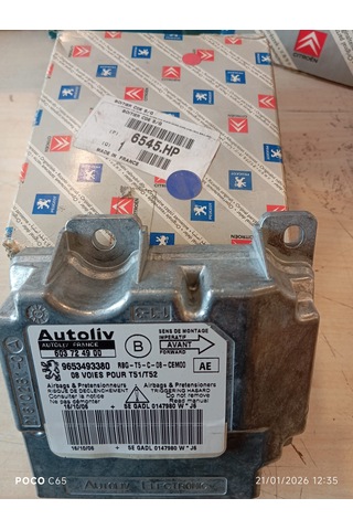 Peugeot 307 Airbag Beyni 6545.hp 6545hp