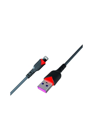 Lexroo C93 2.0 Mah İph 1 Mt Gül Desenli Kablo Araç Şarjı, Siyah Standart