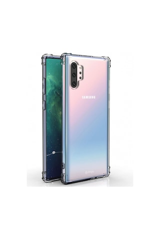 Blogy Galaxy Note 10 Plus İle Uyumlu Crystal Fit Kılıf Crystal Clear Şeffaf