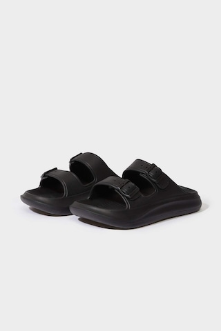 Defacto Erkek Düz Taban Çift Bantlı Eva Terlik D4280ax25hsbk26 Siyah