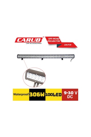 Carub Off-road Projektör 9-30v 306w 120x7 Cm 100 Led Br4203275