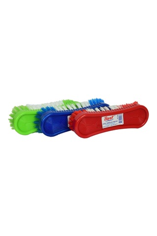 Best Oval Temizlik Fırçası Plastik Halı Fırça Karışık Renk 17 Cm