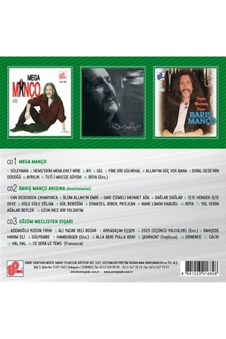 Barış Manço- Arşiv Serisi 2 3 CD