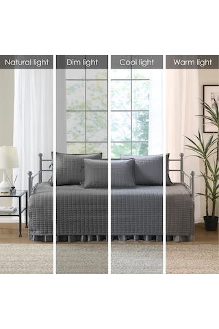 Lexroo Daybed Örtüsü - Lüks Çift Taraflı Çok Renkli
