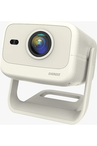 Everest Pj05 Adonis 4k Destekli Otomatik Odaklanma Taşınabilir Projeksiyon Cihazı Krem
