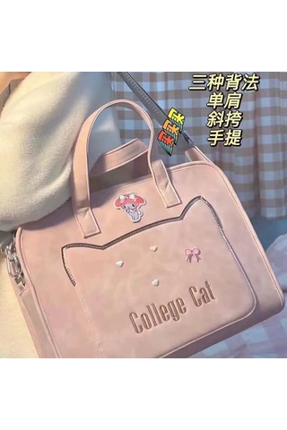 Xindoker Pembe 13.3/14 İnç İş Çantası - Dizüstü Bilgisayar Taşıyıcı, Tek Omuzlu/el Tutturmalı/çapraz Çantası Diğer