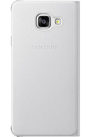 Galaxy A3 2016 İle Uyumlu Kılıf Flip Cover Beyaz