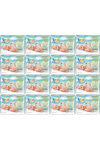 Uni Baby Islak Havlu Hassas Dokunuş 52 Yaprak 48'li Set 2496 Yaprak
