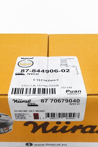 Iveco Fiat F1a Nürol Segmanlı Piston Takım 0,40 4 Adet 87 844906 02 1 Set