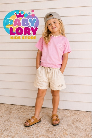 Baby Lory Kids Store Pembe T-shirt Ve Şortlu Takım Açık Pembe