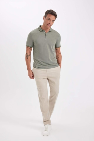 Defacto Slim Fit Dar Kesim Polo Yaka Kısa Kollu Pamuklu Tişört D0033AXNS Haki