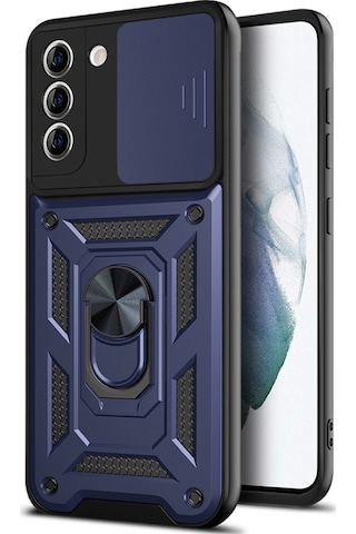 Nihcase Samsung Uyumlu Galaxy S21 Fe Kılıf Magnetik Standlı Kamera Korumalı Slide Sürgülü Cover Kapak