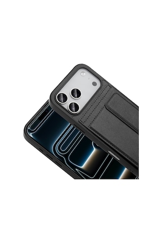Nihcase Apple Uyumlu iPhone 17 Pro Max Kılıf Sevilla Pu Deri Kartlıklı Kapak