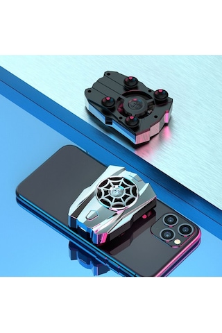 Tüm Telefon Tabletlere Uyumlu Vantuzlu Şarjlı Telefon Soğutucu Oyun Hızlandırıcı Telefon Soğutucu