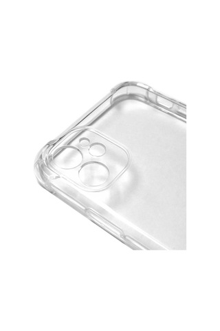 Apple Uyumlu iPhone 12 Kılıf Zore Kamera Korumalı Nitro Anti Shock Silikon Renksiz
