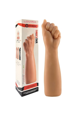 30 Cm Dev Kalın Realistik Yumruk Fist Tasarımlı Dildo Melez Çok Renkli