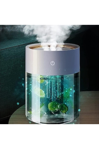 Ezere Led Işıklı 3 Üfleme Kanallı 2L Su Kapasiteli Hava Nemlendirici