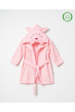 Kedicik Bornoz Pembe