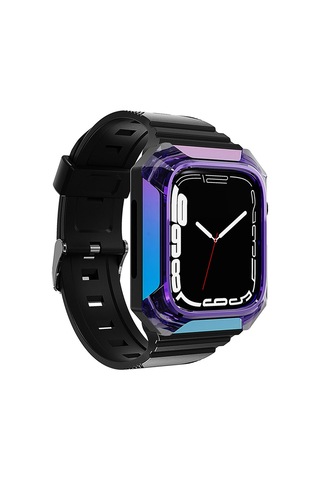 Watch 42mm Uyumlu Krd-88 Sert Pc Kasa Koruyuculu Uyumlu Gzst Kordon-kırmızı