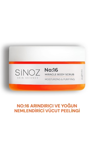 Sinoz No:16 Yoğun Nemlendirici ve Besleyici Vücut Peeling 300 G