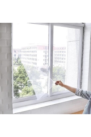 Büro Ev Ofis Yazlık İçin Çift Kanat Cam Pencere Kapı Sinekliği