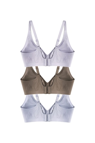 Cottonill Seamless Bra - Avelis Lazer Kesim Dikişsiz Balensiz İz Bırakmayan Kadın Sütyen 3'lü Paket Çok Renkli