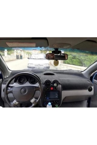 2003-2008 Modellerine Uygun Chevrolet Kalos Torpido Koruma Halısı Siyah Kenar Renk Siyah