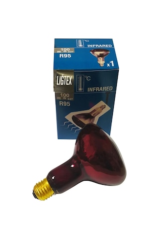 Liğhtex 100w E27 İnfarred Ampul Kırmızı Işık