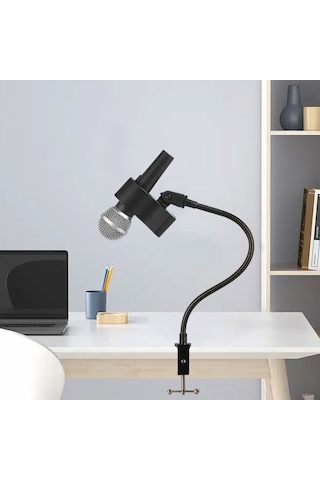 Jeemson Masaüstü Büyük夹lı Esnek Halka Kolu Tutucu - Metal+abs Malzeme, Evrensel Cihaz Desteği