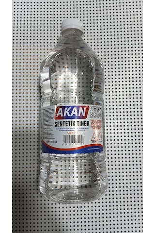 Akan Sentetik Tiner Boya İnceltici Ve Çözücü 1000 Ml Yerli Üretim