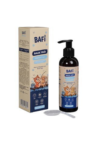 Bafi Kedi Ve Köpekler İçin Omega 3 Balık Yağı 200 Ml